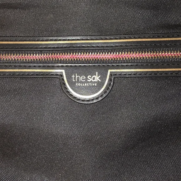 The Sak Collective Brown Leather Hobo Bucket Bag Purse - Picture 3 of 11